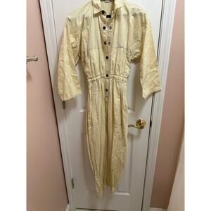 Dreams Jumpsuit Size Small in light Yellow